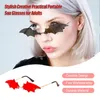 Zonnebrillen Sun brillen Stijlvolle creatieve Portable Interessante Unisex Brittacles Fashionable Make -up Supply voor volwassenen Male vrouw