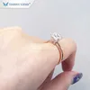 Tianyu Gemstone Bijoux Anpassad 2CT VVS Moissanite Bague Solitaire 14K 18K Diamond Engagement Wedding Gold Ring for Women