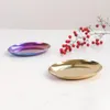 Storage Bottles Nordic Ins Round Wind Stainless Steel Gold Tray Rose Necklace Ring Jewelry Furniture Decoration Dish