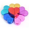 Heart Shaped Glass Portable Perfume Bottles with Spray Party Favor 25ml Refillable Empty Atomizer Travel Use dh004