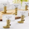 300st Western Country Cowboy Boot Place Card Holders Wedding Decoration Gift Party Table Supplies Dh8645