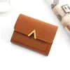 Wallets Womet Wallet Fashion Moda curta bolsa simplicidade pu PU Card