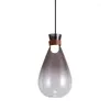 Hanglampen Noordelijke moderne creatieve glazen glans wensen fles kroonluchter simpel slaapkamer bedbar restaurant lamp interieur decoratief