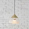 Pendant Lamps Nordic Restaurant Lights Bedroom Bedside Glass Lamp Post-modern Style Bar Cloakroom Modern Japanese Single Headlight