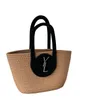 Designer Woven Tote Bag Frauen Strand Taschen Mode Brief Dekoration Handtasche Hobo Schulter Tasche Männer Luxus Totebag Offene Einkaufstasche