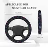 Steering Wheel Covers Space Galaxy Stars Moon Cute Cover Universal 15 Inch Car Accessories Protector For Women Men Girls