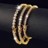 Moissanite chain Juncheng Gra Vissanite S925 925 STERLING Gümüş 10K 14K 18K Altın Kaplama Zinciri Tenis Bileziği Erkekler Kadınlar Elmas