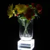 5-Zoll-LED-Basislicht in quadratischer Form für Vase / 16 LED-Weißlichtbasis für Hochzeitsmittelstück, Kristallanzeige-Lichtbasis imake882