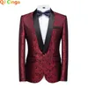 Herren Anzüge Blazer Blau Herren Anzugjacke In Klein Silber Jacquard Der Hochzeitsfeier Blazer Masculino Rot Weiß Slim Fit Herren Terno 6xl 230506