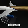 Modèle d'avion échelle 1 400 en métal, réplique d'avion Gulf Air, modèle d'avion moulé sous pression, décoration de chambre d'enfant de noël, jouets cadeaux pour garçons 230508