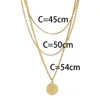 Ketens fs ontwerp groothandel bulk aangepaste vintage trendy sieraden goud kleur charme ketting