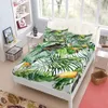 Set 3d Toucan Ocean Fitted Sheet Set King Queen Double Full Size Bed Linen Set 25cm Deep