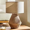 Table Lamps Fabric Large Lamp Hand-woven Rope Living Room Bedroom Bedside Homestay Retro Nostalgic Personality