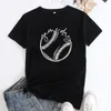 Women's T-Shirt Game Day Baseball T-shirt Funny Women Graphic Sports Tee Shirt TopCute Baseball Player Gift Tshirt 230508