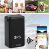 Accessori Gps per auto Gf09 Gf07 Tracker Localizzatore intelligente in miniatura Registrazione antifurto Adsorbimento magnetico Mini veicolo Drop Delive Dh13R