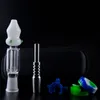 ChinaFairPrice CSYC NC022 DAB Rig rookpijp Mortrolend watergekoelde glazen bongzak Set 10 mm 14 mm Quartz Ceramische nagelclip Dabbergereedschap Siliciumpot kleurrijke bubbler