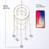 Decorative Objects Figurines Crystal Dream Catcher Glass Chandelier Suncatcher Wind Chimes Sun Ball Wall Hanging Suncatcher for Window Garden 230508