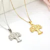 Chaînes Couple Collier Hommes Et Femmes En Acier Inoxydable Amour Arbre Pendentif Lumière De Luxe All-match Exquis Bijoux Cadeau