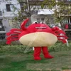 Costumes de mascotte de crabe bleu de taille adulte Déguisements de thème de dessin animé Mascotte de lycée Ad Apparel