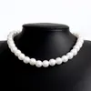 4mm 6mm 8mm 10mm Pearl Beaded Chokers Necklaces Jewelry For Women Girl Party Club Wedding Fashion Accessories