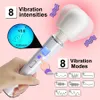 Vibratorer flxur kraftfulla magiska trollstavsvibratorer för kvinna klitoris stimulator av stick g spot massager kvinnlig onanator sexleksaker för kvinnor 230508