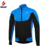 Jaquetas de corrida arsuxeo jaqueta de ciclismo masculina de manga longa e impermeabilizada casaco de bicicleta de inverno aqueça
