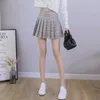 Skirts 2023 Summer Plaid Skirt Short Women Mini Korean Skirt School Women A Line Checkered High Waist Skirt Female P230508