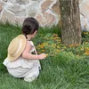 セットスーツ韓国の子供キッズ服セット女の子夏オーガニック綿タイタンクスモックスモックトップレースワイドレッグパンツズボン衣装230508