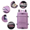 Backpacking Packs Large Capacity Women Shoulder Travel Backpack Lady Weekend Sports Yoga Luggage Zipper Bags Multifunction Crossbody Bag P230508