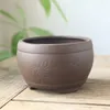 Plantadores panelas preto cerâmica de barroft artesanato em cerâmica orquídea de ameixa de ameixa bambu crisântemo suculento vaso de vaso respirável de vaso respirável 230508