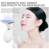 Ansiktsmassager och nackmassager LED PON -terapi för hudsträngande massagereduktion Dubbelhaka Anti -rynka Borttagning Skönhetsutrustning 230506