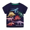 القمصان Saileroad الصيف T Shirt قطن القطن قصير الأكمام حيوانات الكرتونات مضيئة تي شيرت الأطفال Tee Tops Boys Children Cloths 230508