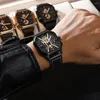 Нарученные часы Poedagar Мужчины Смотреть роскошные бизнес -кварцевые часы часы из нержавеющей пятно ремня Спорт Хронограф Мужские наручные часы водонепроницаемые