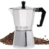 Potom kawy Aluminiowe Kawa Potencjometry Trwałe filiżanki Moka Espresso Producent kawy Percolator Praktyczny producent kawy Filtry 50/100/150/300/450/600 ml P230508