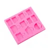 20pcs/lote mini -dama bolsa de silicone molde artesanato doce fondant goma pasta de bolo decoração de resina diy resina epoxy argila suprimentos de assadeira