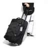 ダッフェルバッグ旅行トロリーの男性24インチローリング荷物の女性車輪付きバッグオックスフォードの大きな手荷物スーツケース