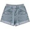 Actieve shorts vrouwen sexy hoge taille zipper denim jeans broek zwangerschap voor korte jurken feestavond