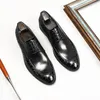 Dress Shoes Formal Leather For Men Lace-up Version Suit Wedding Wear Cowhide Made