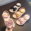 Sandalen Sommer Mädchen Sandalen Bowtie Strand Schuhe Für Prinzessin Sandalen Weiche Sohle Anti Slip Kinder Schuh Kinder Mode Sandale 24-38