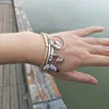 Strand Mermaid Fishtail Shell Charm Armband Kvinnlig trend 3 skiktad Popcorn Chain Women's Fashion Hand Hand Smyckesgåva 2023