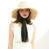 인색 가슴 모자 SEIOUM 여성 여름 햇살 모자와 큰 숙녀 Raffia Straw Fringe Big Beach Holiday Sombero Hombre Verano