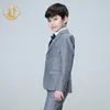 Pakken behendige Spring Autumn Formele jongenspak voor bruiloften Kinderen feest Host kostuum Groothandel kleding 3 stks Set Blazer Vestbroek 230508