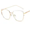Czytanie okularów moda koci oko anty niebieskie kobiety luksusowe designerskie metalowe okulary presbyopowe okulary komputerowe 2 230508