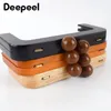 Bag Luggage Making Materials 1pc Deepeel 20cm Bag Frame Wood Handle Wooden Bags Closure Kiss Clasp Purse Frames Lock Buckles DIY Accessories for Handbags 230508
