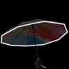 Parapluies parapluie de vent portable Femme pliante 10 côtes côtes parasol dames parapluie extérieur protection uv paraguas grave rain wear cadeau 230508