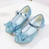 Flat Shoes 2023 Spring Girls Sandals Дети на высоких каблуках