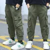 Jeans Children Cargo Pants Kids Boys Spring Casual Clothing Cotton Long Trousers Sport 230508