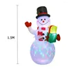 Kerstdecoraties opblaasbare schimmel Snowman Lantern Lumineuze Decoratie Decoratie Doll LED Light Garden speelgoedfeestje