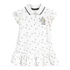 Vestidos de menina Little Maven 2023 meninas meninas adoráveis ​​de verão casual crianças unicórnios brancos vestidos de algodão macio para crianças 230508