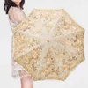 Parasol UV Ochrona Ochrony wiatrówki SŁUKANIE Słońce Słońce Luksusowe parasole Kobieta Pretty vintage koronkowa Lolita Guarda Chuvas Rain Gear WSW25XP 230508